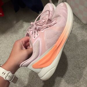 Lululemon Women's Pink and Orange Athletic Running Shoes